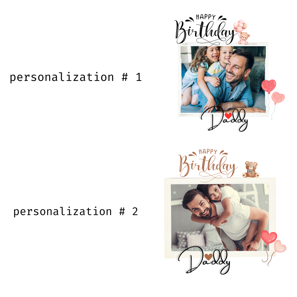 Personalized Happy Birthday Daddy Mug – Custom Photo Gift for Dad